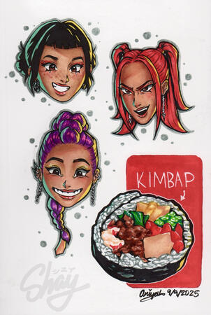 KPDH Themed Sketchbook Page